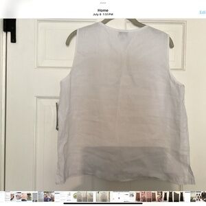 White linen cami